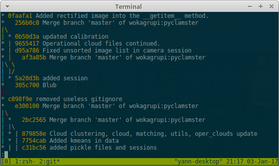 git log --oneline --decorate --all --color --graph